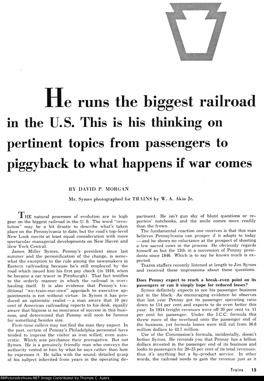 "Straight Talk," Page 15, 1955